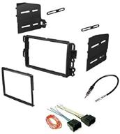 🚗 asc car stereo dash kit, wire harness, and antenna adapter combo - upgrade your buick chevrolet gmc pontiac saturn with a double din radio! compatible with 2007-2011 tahoe, silverado, suburban & more logo