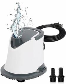 img 4 attached to 🐟 FREESEA Aquarium Submersible Water Pump: 95GPH 350L/H 8W Silent Adjustable Bottom Suction with 5ft Power Cord for Garden Waterfalls, Pool Covers, Hydroponics, Fish Tanks, Ponds, Fountains