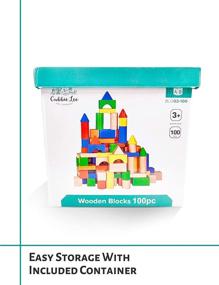 img 2 attached to Cubbie Lee Premium Wooden Building Set: Elevate Your Construction Fun!