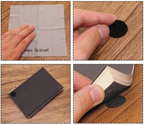 img 2 attached to 🔗 Sticky Back Coin Hook and Loop Nylon Self Adhesive Sticker Dots Tape – Mini Skater 3/4 Inch/20mm Diameter – 300Pcs/150Pairs – Black – Perfect for School, Office, and Home Use