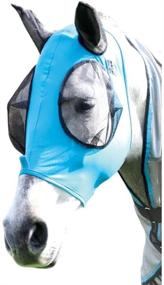 img 1 attached to 🐴 Protect your Horse's Eyes with Professional’s Choice Comfort Fit Fly Mask Pacificblue COB