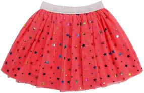 img 3 attached to DaniChins Layered Tutu Skirt: 👗 Sparkling Princess Tulle Skirt for Little Girls