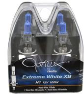 💡 optilux hella h71070227 xb series h1 xenon white halogen bulbs, 12v 100w, 2 pack: illuminate with xenon white brilliance! logo