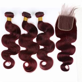 img 3 attached to Burgundy Bundles Brazilian Hair Extension