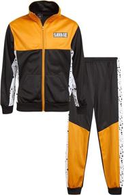 img 4 attached to Quad Seven Boys Jogger Set Sports & Fitness and Team Sports