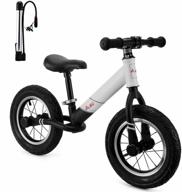 🚲 aodi kids balance bike - adjustable seat toddler bike with no pedals - walking bicycle for ages 18 months to 5 years - 12 inch inflatable wheels logo