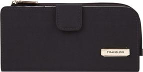 img 3 attached to Travelon RFID Blocking Wallet Black