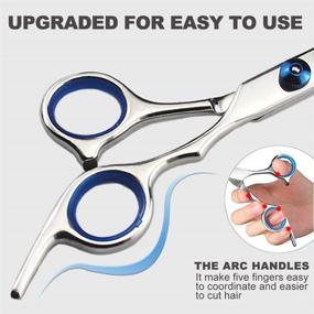 img 1 attached to 🔪 2020 Upgraded Texturizing and Hair Thinning Scissors: Japanese Stainless Steel, Sharp Blades, Adjustable Screw Opening and Closing, 6 Inch, Smooth and Precise, Ideal for Women, Men, Children, and Pets