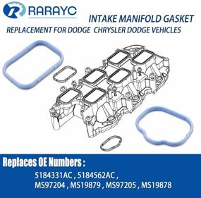 img 2 attached to High-Quality Intake Manifold Gasket Set: Perfect Replacement for 3.6L 2011-2020 Dodge Avenger Journey Charger Grand Cherokee Chrysler 200 300, Replaces# MS97204