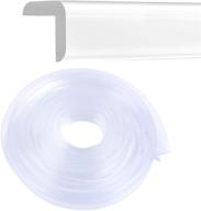 🛡️ transparent soft silicone corner guards furniture edge protectors - 20ft (6m) clear cushion strip with double-sided tape for tables and household use logo