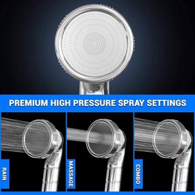 img 3 attached to 💦 PureAction Luxury Filtered Shower Head with Handheld Hose - High Pressure & Water Saving Showerhead Filter - Removes Chlorine & Flouride - Ideal for Dry Skin & Hair - SPA Showerhead Filter+