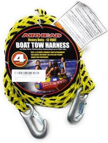 img 1 attached to 🟡 Black and Yellow Airhead Heavy-Duty Kwik-Connect Tow Harness