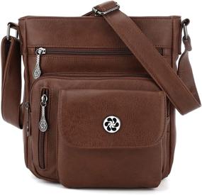 img 4 attached to Pocket Crossbody Leather Shoulder 43L COFFEE