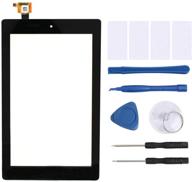 🔧 yeechun black 7" glass digitizer touch screen replacement for amazon fire 7th gen 2017 release sr043kl – tools & adhesive included logo