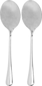 img 4 attached to 🥄 Cornucopia Stainless Steel X-Large Serving Spoons (2-Pack), Buffet & Banquet Style Utensils for Serving - 2 Spoons