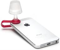 📱 luma smart mobile phone night light by peleg design: tiny clip-on lampshade flash led holder in red logo