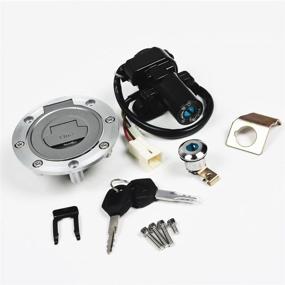 img 4 attached to 🔑 Замок зажигания топливный бензиновый бак, сиденье и ключ для Yamaha YZF R1 2007-2011, YZF R1 2001-2005, FJR1300 2006-2011, YZF R6 2004, 2004 2006-2009, YZF R6S 2004-2010, FZ6