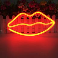 lip shaped neon signs led neon light art decorative lights wall decor for christmas children baby room wedding party decoration (red) логотип