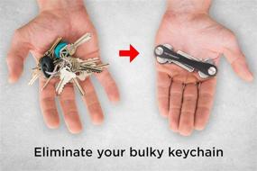 img 3 attached to 🔑 Compact KeySmart Key Holder and Organizer (8 Keys Capacity, Black) - Perfect for Streamlined Keychain Management