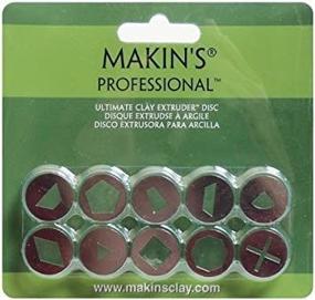 img 1 attached to 🔧 Makin's USA Professional Ultimate Clay Extruder Discs Set A - 10 Pack