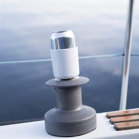 img 4 attached to Convenient Winch Caddy Can Holder for Sailing Winches and Scotty Fishing Rod Mounts: Organize and Relax in Style!
