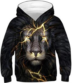 img 3 attached to 🧥 Heymiss Boys' Clothing: Digital Printed Pullover Sweatshirts in Fashion Hoodies & Sweatshirts