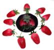 hzhi artificial decoration simulation strawberry logo