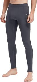 img 3 attached to 🩳 Men's Active Yoga Leggings Pants: Versatile Dance, Running & Cycling Tights with Pockets - Quick Dry & Performance Enhancing