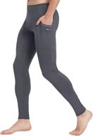 🩳 men's active yoga leggings pants: versatile dance, running & cycling tights with pockets - quick dry & performance enhancing logo