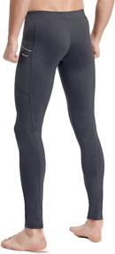 img 1 attached to 🩳 Men's Active Yoga Leggings Pants: Versatile Dance, Running & Cycling Tights with Pockets - Quick Dry & Performance Enhancing