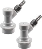 🍺 pera ball lock keg disconnect - gas disconnect with 1/4 mfl and 5/16" swivel nuts (pack of 2) - enhanced seo logo