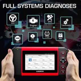 img 2 attached to 🛠️ 2021 Элитный сканер LAUNCH CRP Touch Pro Elite для полной диагностики автомобилей с функцией кровоточения ABS, BMS, SAS, EBP, DPF, сброса масла, адаптации дроссельной заслонки | Android 7.0, AutoVIN, бесплатное обновление в один клик, тест напряжения аккумулятора