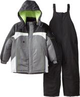 rothschild colorblock snowsuit black small boys' jackets & coats: stay warm in style! logo