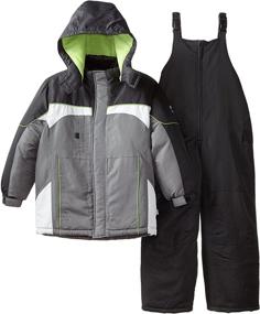 img 2 attached to Rothschild Colorblock Snowsuit Black Small Boys' Jackets & Coats: Stay Warm in Style!