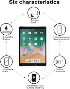 img 1 attached to 📱 2-Pack iPad Screen Protector (6th Gen/9.7 inch) - Compatible with iPad Pro 9.7/Air/Air 2 - SMAPP Tempered Glass - Apple Pencil Compatible - Scratch Resistant - Bubble-Free