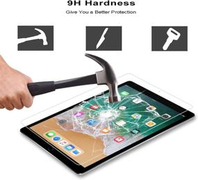 img 2 attached to 📱 2-Pack iPad Screen Protector (6th Gen/9.7 inch) - Compatible with iPad Pro 9.7/Air/Air 2 - SMAPP Tempered Glass - Apple Pencil Compatible - Scratch Resistant - Bubble-Free