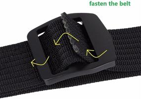 img 3 attached to Tactical Military Buckle Webbing Belt by Moonsix: A Must-Have Men's Accessory