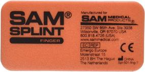 img 2 attached to 🔐 Secure and Flexible SAM Medical Finger Splint - Orange and Blue Bundle (3 Pieces)