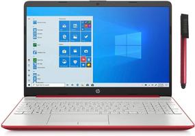 img 4 attached to 🔥 Высокопроизводительный ноутбук HP 15 15.6": Intel Pentium Gold, 32 ГБ ОЗУ, 1 ТБ SSD, Windows 10 S - Scarlet Red | Готов к удаленной работе | В комплекте BROAGE 64 ГБ флеш-накопитель