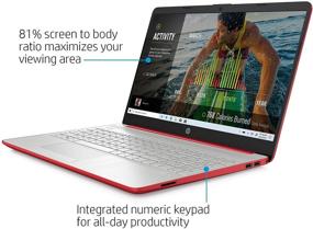 img 1 attached to 🔥 Высокопроизводительный ноутбук HP 15 15.6": Intel Pentium Gold, 32 ГБ ОЗУ, 1 ТБ SSD, Windows 10 S - Scarlet Red | Готов к удаленной работе | В комплекте BROAGE 64 ГБ флеш-накопитель