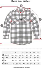 img 1 attached to 👚 YAGO Plus Size Sleeve Flannel Button Shirt