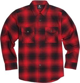 img 3 attached to 👚 YAGO Plus Size Sleeve Flannel Button Shirt