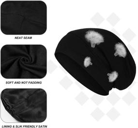 img 2 attached to Pieces Bonnet Adjustable Designed Sleeping Beanie Tools & Accessories