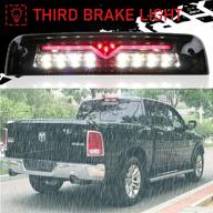 youxmoto led 3rd brake light fit for 2009-2017 dodge ram 1500 2010-2017 2500 3500 third brake light cargo light 55372082ad 55372082ac (chrome housing &amp logo