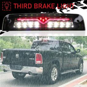 img 4 attached to Youxmoto LED 3Rd Brake Light Fit For 2009-2017 Dodge Ram 1500 2010-2017 2500 3500 Third Brake Light Cargo Light 55372082AD 55372082AC (Chrome Housing &Amp