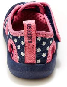 img 2 attached to 👡 OshKosh B'Gosh Aquatic Sandal Fuchsia Girls' Footwear