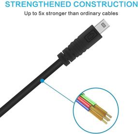 img 1 attached to 📷 UC-E6 USB Cable - High-Speed Replacement Photo Transfer Cord for Nikon Digital Camera SLR DSLR D3300 D750 D7200 Coolpix L340 L32 A10 P520 P510 P500 S6000 S9200 S6300 S3300 S9100 & More