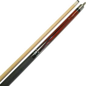 img 1 attached to Iszy Billiards 58-Inch Hardwood Canadian Maple Pool Cue Billiard Stick: 2-Piece Design with Irish Wrap, Red/Black Finish, 19-Ounce Weight