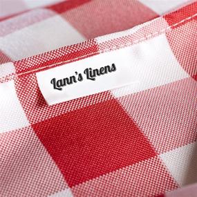 img 2 attached to 🏞️ Premium Checkered Tablecloth by Lanns Linens