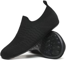 img 4 attached to CanLeg Comfortable Slippers Lightweight CL21036AllBlack47